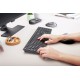 CHERRY KW 9100 SLIM keyboard Universal RF Wireless + Bluetooth QWERTZ German Black