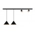 PENDANT LIGHT TRIANGLE 2XE27+2XGU10 BL