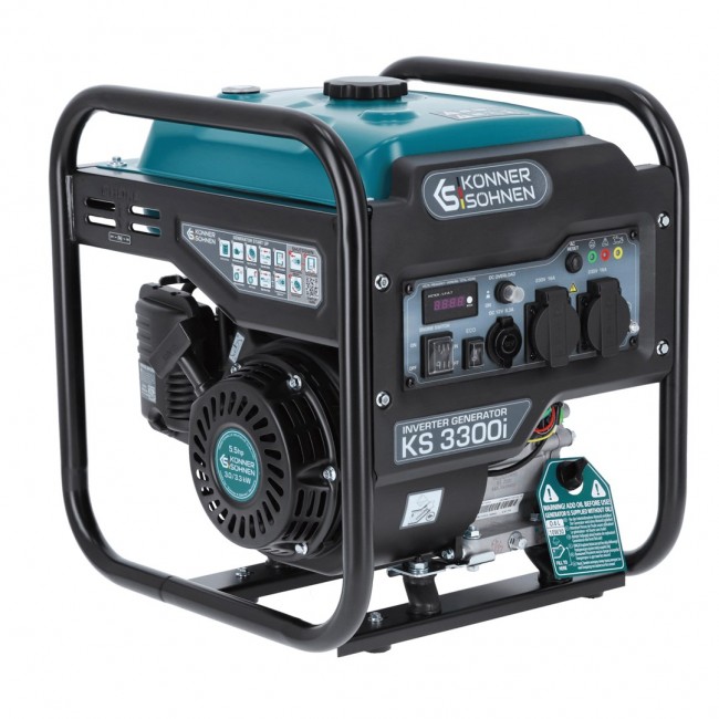K nner & S hnen KS 3300I engine-generator 3000 W 7 L Petrol Black, Teal