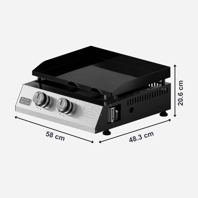 Black+Decker BXOP4900E 2-burner gas barbecue