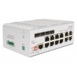Digitus 8 port Gigabit Ethernet network PoE switch, industrial, L2 managed, 4 SFP uplink