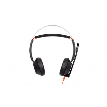 HP Poly Blackwire 5220 Stereo USB-C Headset +3.5mm Plug +USB-C/A Adapter (Bulk)