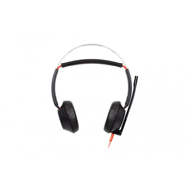 HP Poly Blackwire 5220 Stereo USB-C Headset +3.5mm Plug +USB-C/A Adapter (Bulk)