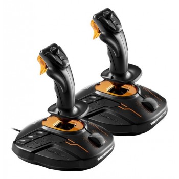 Thrustmaster T.16000M FCS SPACE SIM DUO Black, Orange USB Flightstick Analogue / Digital PC
