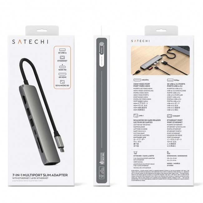 Satechi 7-in-1 USB-C Adapter with Ethernet
