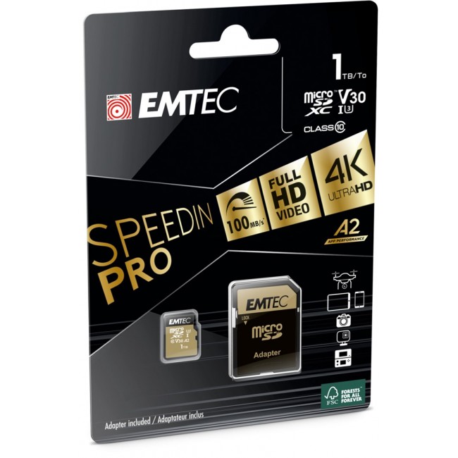 Emtec ECMSDM1TXC10SP memory card 1 TB MicroSDXC UHS-I Class 10