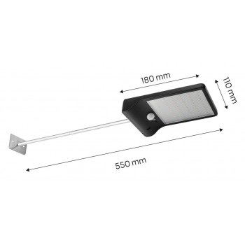 Solar Street Lamp + SMD LED Remote Control 450 lm