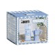 Bialetti Moka Express 3tz Coffee maker set + almond coffee 250 g Blue