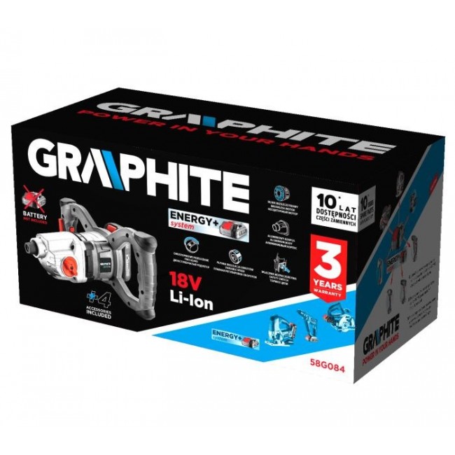 Graphite 58G084 power earth auger 650 RPM Battery 2.8 kg Graphite 58G084 power earth auger 650 RPM Battery 2.8 kg