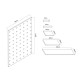 Maclean wooden board organizer, light wood color, 60x80 cm, max. 20 kg, MC-131 WD Maclean wooden board organizer, light wood color, 60x80 cm, max. 20 kg, MC-131 WD