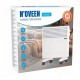 N'OVEEN 1000W electric portable wall-mounted convector heater with thermostat CH3350