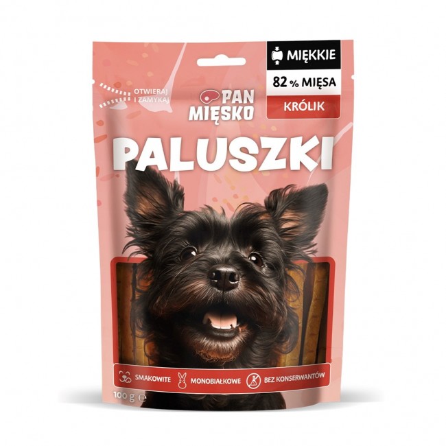 PAN MIĘSKO Sticks Rabbit - dog treat - 100g PAN MIĘSKO Sticks Rabbit - dog treat - 100g