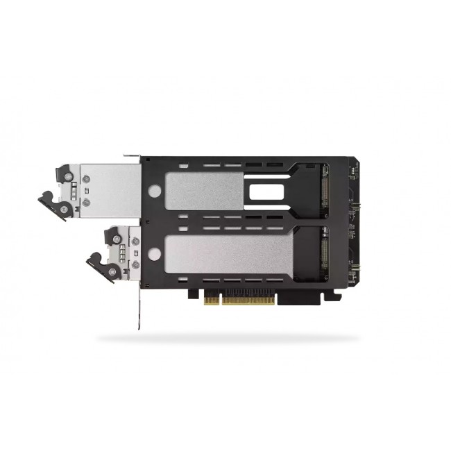 Icy Dock MB842MP-B storage drive enclosure SSD enclosure Black, Silver M.2