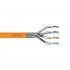 DIGITUS Cat.7 Installation Cable, S/FTP, B2ca, AWG 23/1, LSOH, 100m, orange