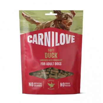 CARNILOVE Soft Duck enriched with rosemary - dog treat - 200g