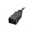 LANBERG POWER STRIP PDU RACK (1U, 16A,2XC19,8XC13)