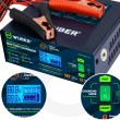 Microprocessor-controlled car battery charger 10 A 6 150 Ah 2 24 V W14018 WUBER
