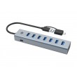Conceptronic HUBBIES21GP 7-Port USB 3.0 Hub with Power Adapter, 5Gbps, USB-A x 7