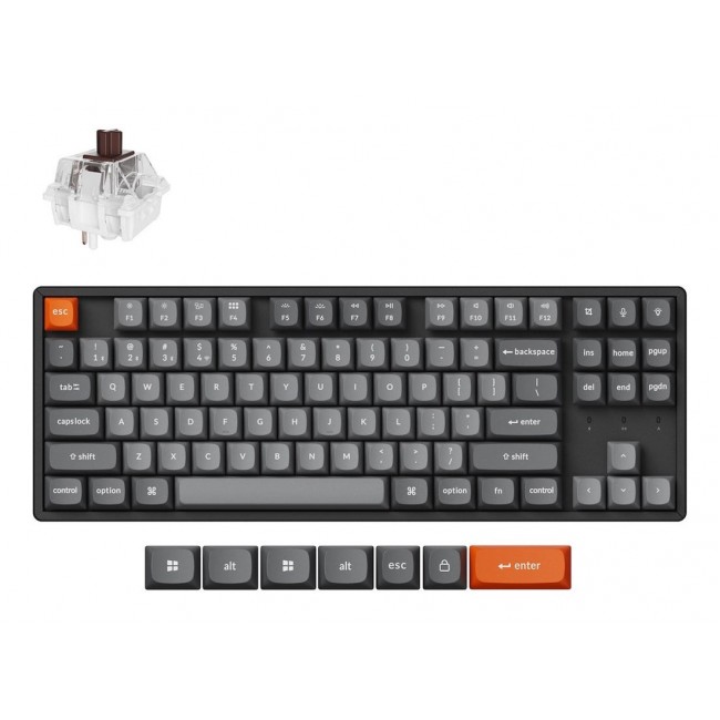 Keychron K8 Max keyboard Universal USB + RF Wireless + Bluetooth Black