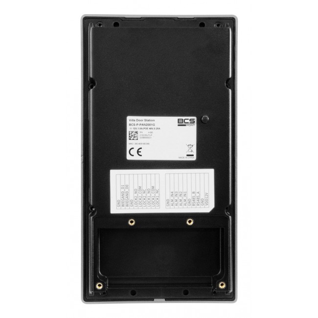 BCS BCS-P-PAN2001G video intercom system 2 MP Silver, Black BCS BCS-P-PAN2001G video intercom system 2 MP Silver, Black