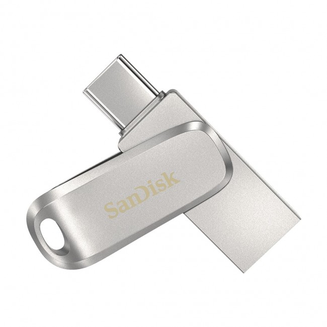 SanDisk Ultra Dual Drive Luxe USB flash drive 1000 GB USB Type-A / USB Type-C 3.2 Gen 1 (3.1 Gen 1) Stainless steel SanDisk Ultra Dual Drive Luxe USB flash drive 1000 GB USB Type-A / USB Type-C 3.2 Gen 1 (3.1 Gen 1) Stainless steel