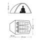 Naturehike tent Cloud UP 3 20D UPDATED NH18T030-T-Forest green Naturehike tent Cloud UP 3 20D UPDATED NH18T030-T-Forest green