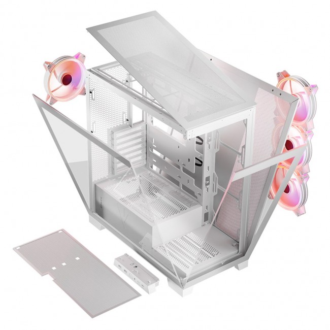 Modecom Volcano SPACE APEX ARGB MIDI Midi Tower White Modecom Volcano SPACE APEX ARGB MIDI Midi Tower White