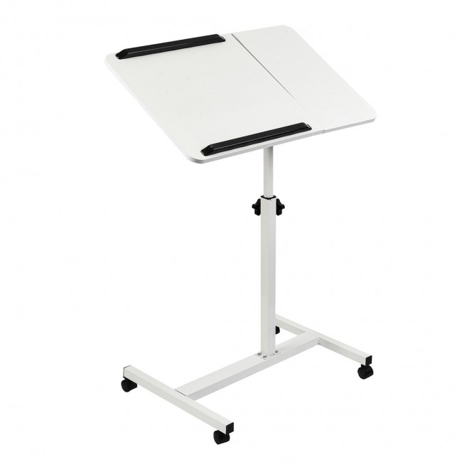 Maclean mobile desk/laptop stand, white, height adjustment 59-89cm, max. 30kg , MC-121 W Maclean mobile desk/laptop stand, white, height adjustment 59-89cm, max. 30kg , MC-121 W