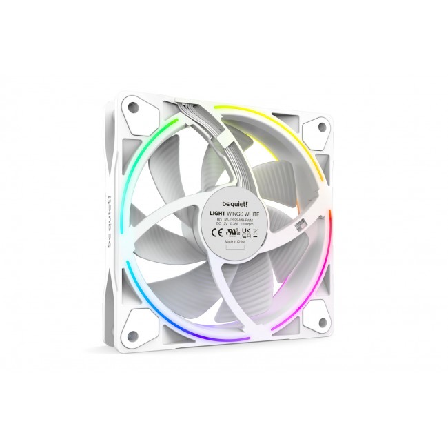 be quiet! Light Wings ARGB PWM Fan, Triple Pack - 120mm, white be quiet! Light Wings ARGB PWM Fan, Triple Pack - 120mm, white