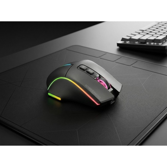 Mars Gaming MMWVECTOR mouse Right-hand RF Wireless + Bluetooth + USB Type-A Optical 12000 DPI