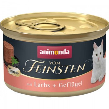 ANIMONDA Vom Feinsten Mousse Salmon and poultry - wet cat food - 85g