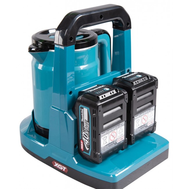 Makita KT001GZ electric kettle 0.8 L Black, Blue