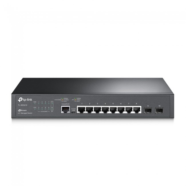 TP-Link JetStream 8-Port Gigabit L2+ Managed Switch with 2 SFP Slots TP-Link JetStream 8-Port Gigabit L2+ Managed Switch with 2 SFP Slots