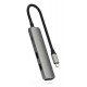 Satechi ST-P4SM interface hub USB Type-C 10000 Mbit/s Grey