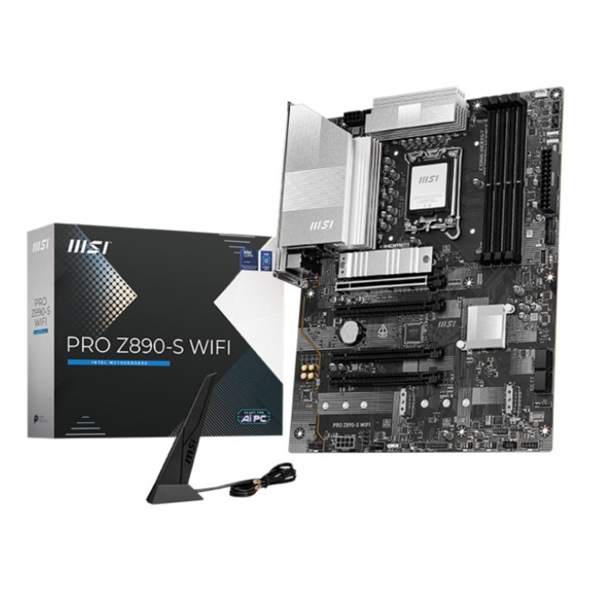 MSI PRO Z890-S WIFI motherboard Intel Z890 LGA 1851 (Socket V1) ATX MSI PRO Z890-S WIFI motherboard Intel Z890 LGA 1851 (Socket V1) ATX