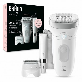 Braun Silk- pil 7 7-441 40 tweezers Silver, White