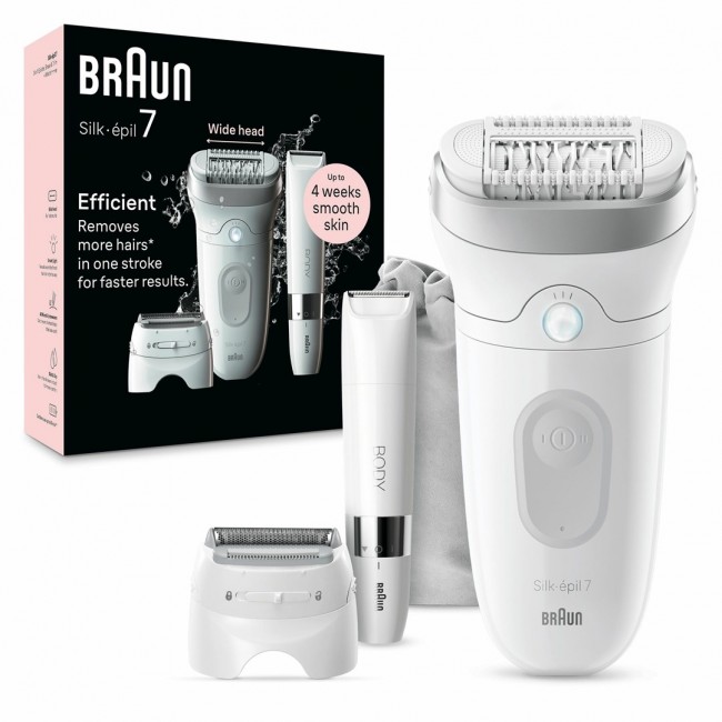 Braun Silk- pil 7 7-441 40 tweezers Silver, White