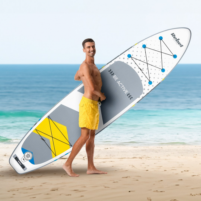 REBEL ACTIVE inflatable SUP board, 350x81x15cm, white REBEL ACTIVE inflatable SUP board, 350x81x15cm, white
