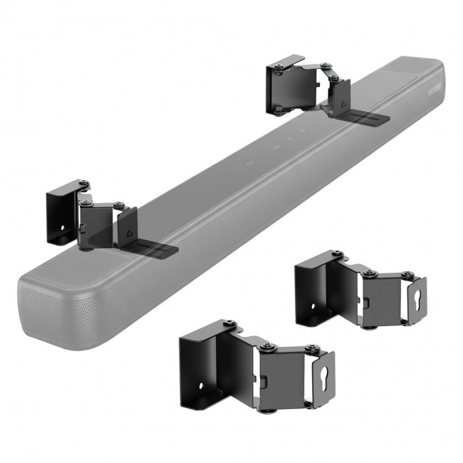 Maclean Soundbar Wall Mount / Bracket, angle adjustment +8 8 , max. load 10 kg, made of steel, MC-177