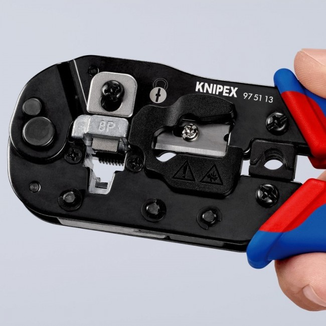 Knipex 97 51 13 cable crimper Crimping tool Black, Blue, Red
