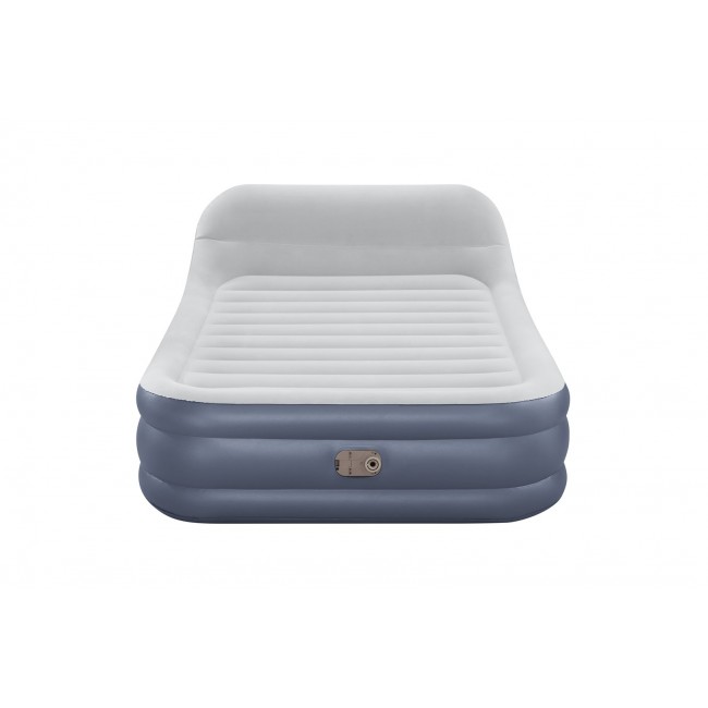 Bestway Tritech SleekFlow Headboard Air Mattress Queen with Built-in AC Pump and Antimicrobial Coating 2.26 m x 1.52 m x 84 cm
