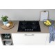 Indesit ING 61T/BK Black Built-in 59 cm Gas 4 zone(s)