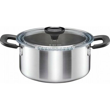 5L pot stainless steel with a lid Functional Form