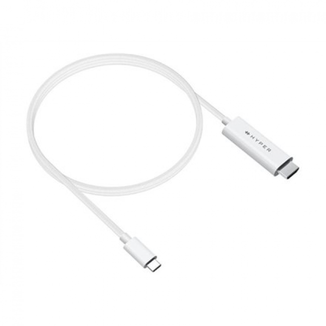 HYPER HyperDrive USB-C to HDMI 4K60Hz Cable - White