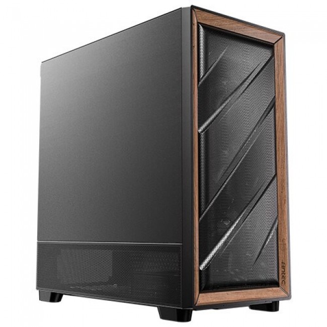 Antec FLUX SE Midi Tower Black, Wood