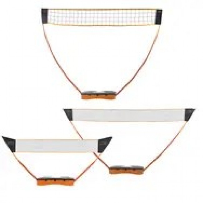 NILS ZSB3 3-in-1 set of badminton, tennis and volleyball nets + case
