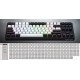 HATOR Rockfall 3 TKL Wireless, white, QMK/VIA, OMA profile white-black keycaps Keyboard - linear mechanical hotswap switches - US - ANSI Layout