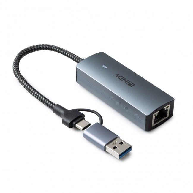 Lindy USB 3.2 Gen 1 to 5G Ethernet Converter Lindy USB 3.2 Gen 1 to 5G Ethernet Converter