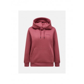 Bluza damska PEAK PERFORMANCE W Original Small Logo Hood kolor czerwony - L