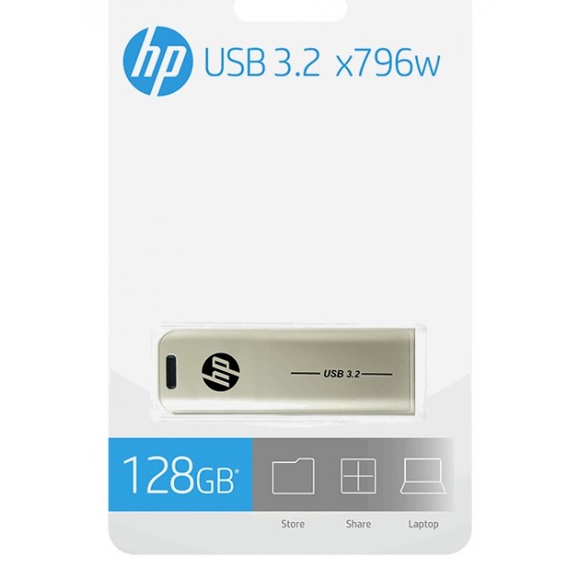HP x796w USB flash drive 128 GB USB Type-A 3.2 Gen 2 (3.1 Gen 2) Silver